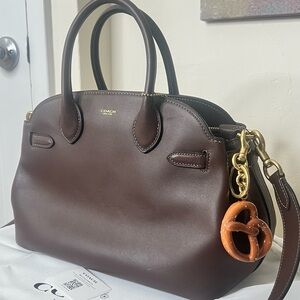 Coach Chocolate Brown Leather Satchel